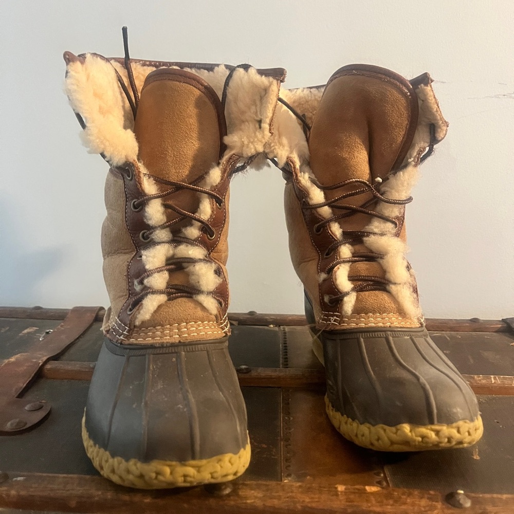 L.L. Bean shearling boots.
